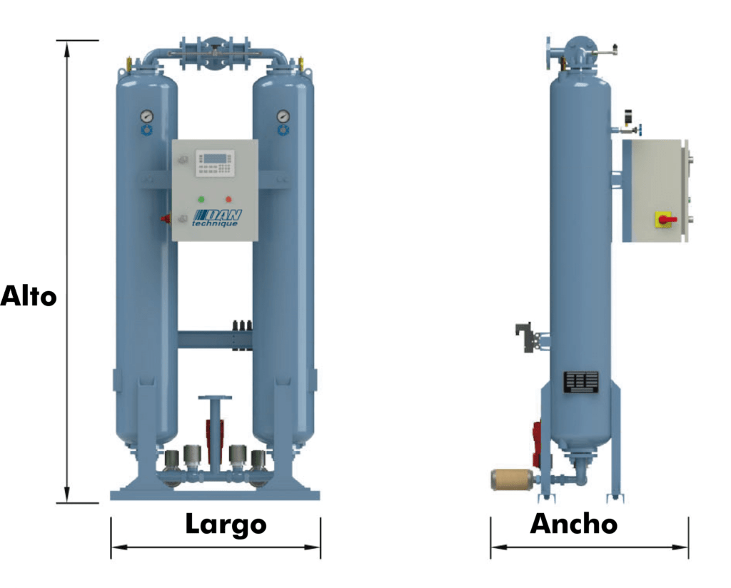 SECADOR DE AIRE COMPRIMIDO POR ADSORCIÓN SERIE RSXW “ECONÓMICO”