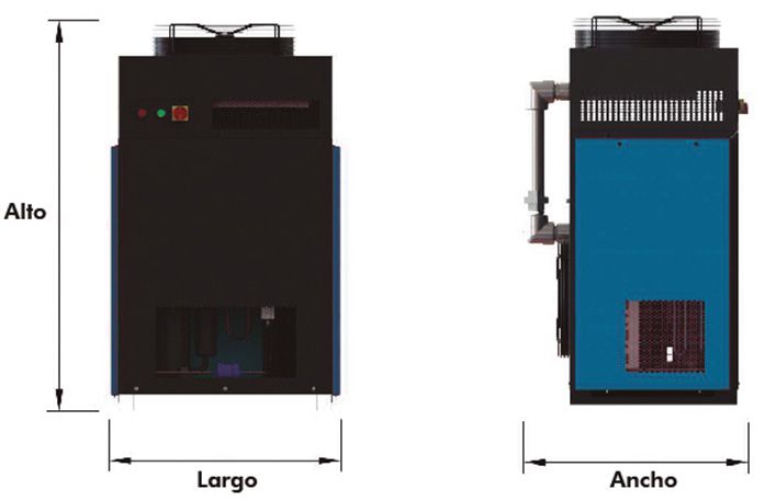 SECADOR DE AIRE COMPRIMIDO POR REFRIGERACIÓN SERIE HTFD